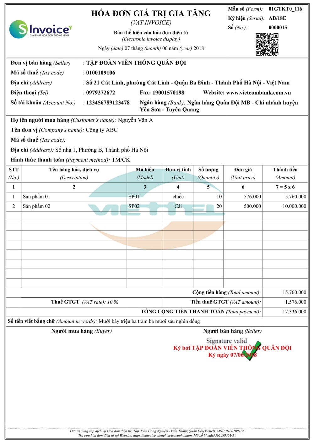 LỢI ÍCH KHI SỬ DỤNG HÓA ĐƠN ĐIỆN TỬ VIETTEL