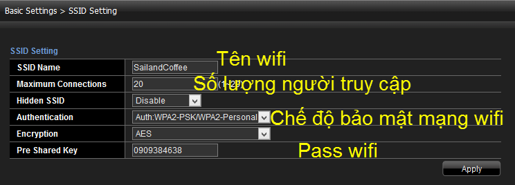 hướng dẫn đổi mật khẩu wifi Viettel H640W