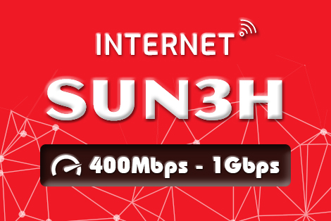 Gói cước internet Viettel SUN3H (400Mbps - 1Gbps)